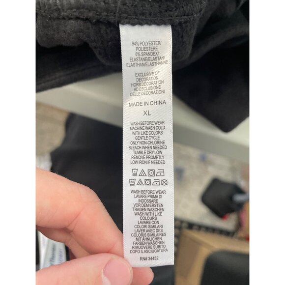 Cuddl Duds Fleecewear with Stretch Bootcut Pant Size XL Solid Black Cozy Comfort - Picture 4 of 8